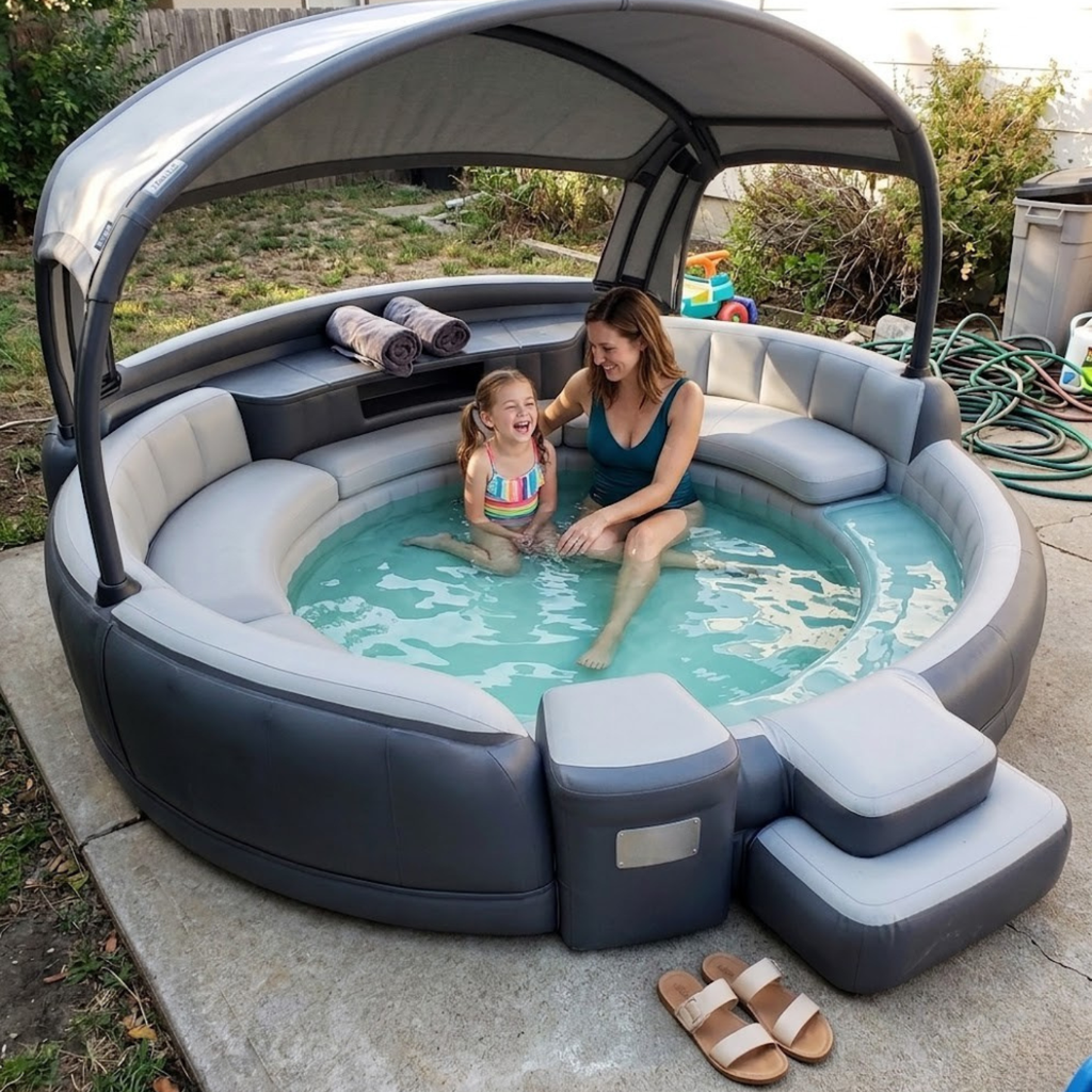 Pooldi™ Canopy Pool Lounge