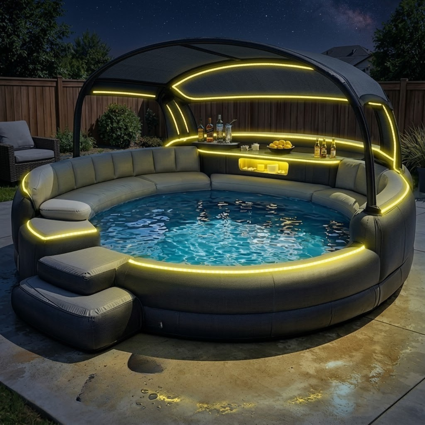 Pooldi™ Canopy Pool Lounge