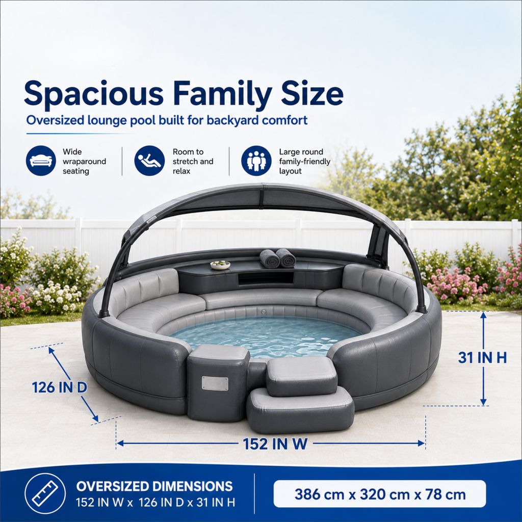 Pooldi™ Canopy Pool Lounge