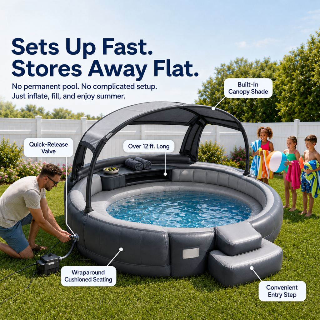 Pooldi™ Canopy Pool Lounge