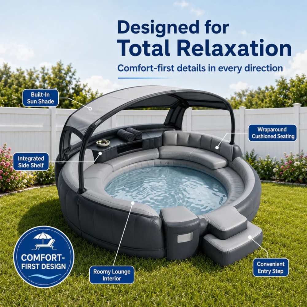 Pooldi™ Canopy Pool Lounge