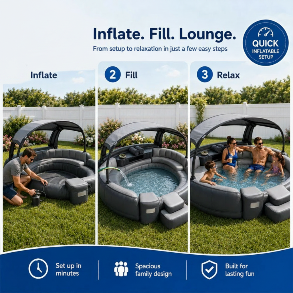 Pooldi™ Canopy Pool Lounge
