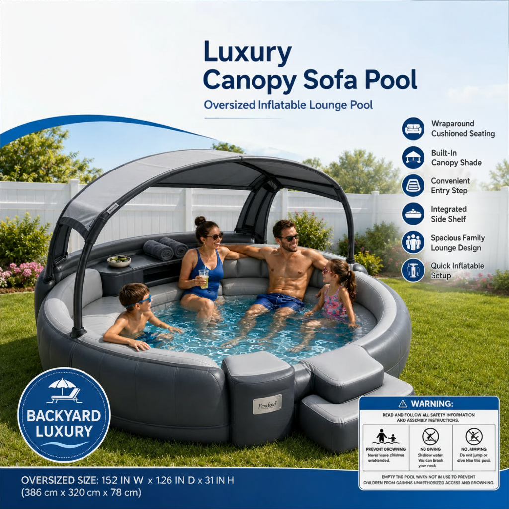 Pooldi™ Canopy Pool Lounge